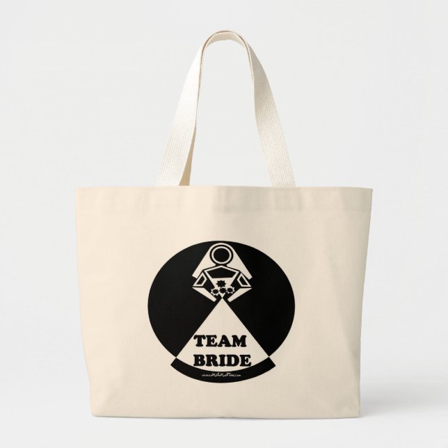 Team Bride Large Tote Bag (Front)