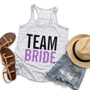 Team Bride Lilac Bachelorette Party Singlet