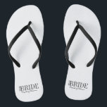 Team Bride Maid of Honour Bridal Party Flip Flops<br><div class="desc">Personalise the custom text  above. You can find additional coordinating items in our "For Team Bride" collection.</div>