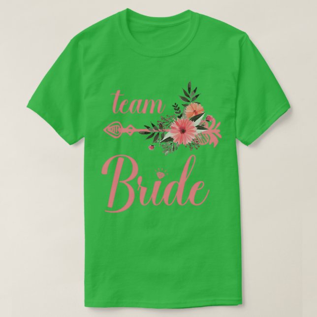Team Bride Marriage Bridesmaid Bachelor Separation T-Shirt (Design Front)