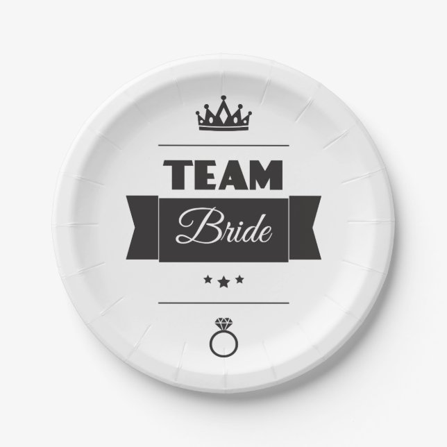 Team Bride Paper Plate (Front)