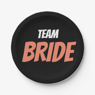 Team Bride Paper Plate