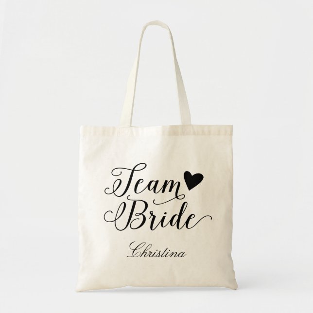 Team Bride Personalised Tote Bag (Front)