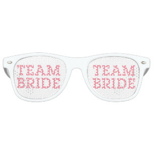 Team Bride Pink Retro Sunglasses