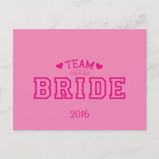Team Bride Postcard