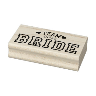 Team Bride Rubber Stamp