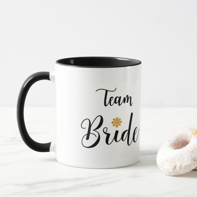 Team Bride Stylish Coffee Mug (With Donut)
