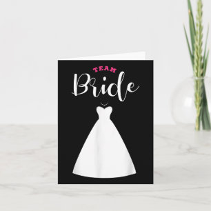 Team Bride Team Groom Bachelor Party Wedding  Card