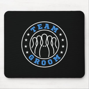 Team Bride Team Groom Bowling Bachelor Party Weddi Mouse Pad