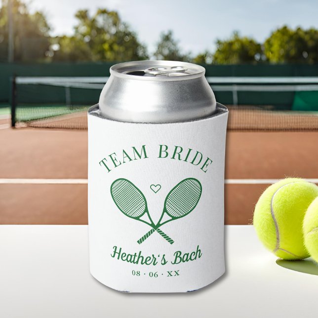 Team Bride Tennis Bachelorette Can Cooler (Creator Uploaded)