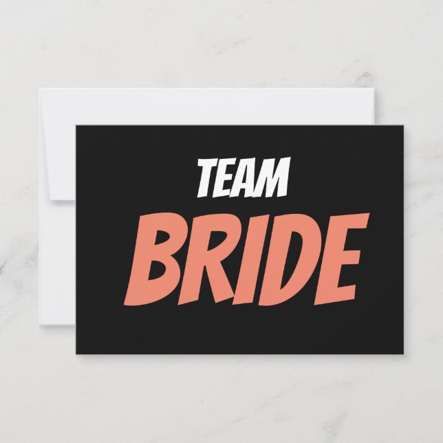 Team Bride Thank You Card (Front)
