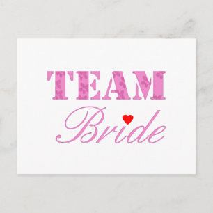 Team Bride Theme Postcard