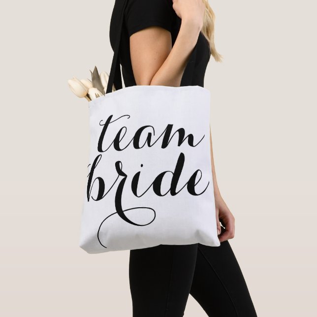 Team Bride Tote Bag (Close Up)