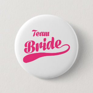 Team Bride Wedding 6 Cm Round Badge