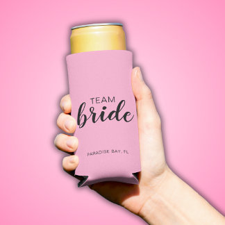 Team Bride Wedding Bachelorette Seltzer Can Cooler
