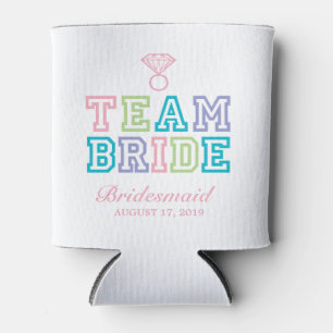 Team Bride   Wedding Can Cooler