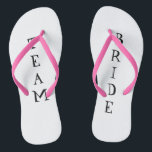 Team bride wedding day flip flops<br><div class="desc">Team bride wedding day flip flops</div>