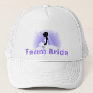 Team bride Wedding gown Bride bridal silhouette Trucker Hat