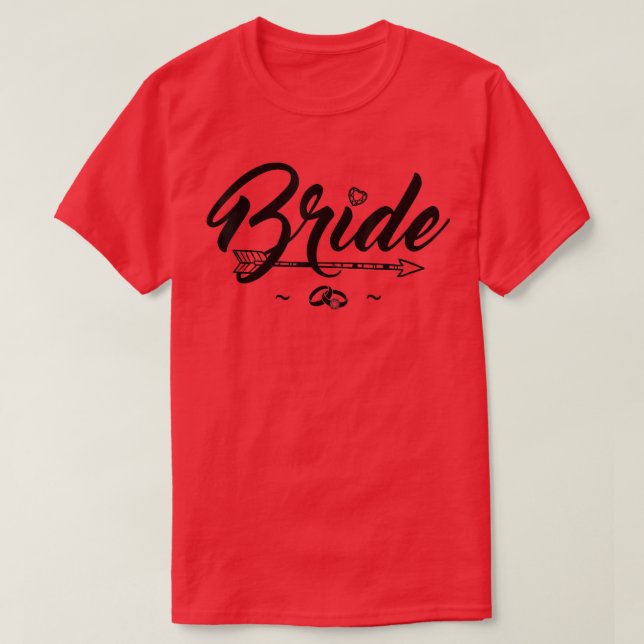 Team Bride  Wedding Party Tee  (Design Front)