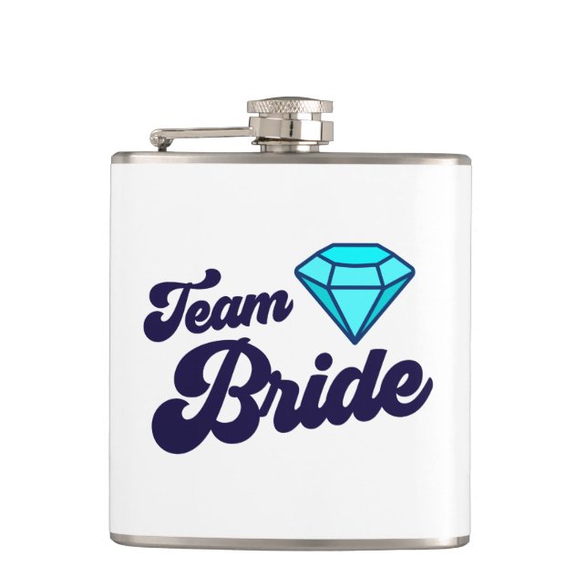 Team Bride Wrapped Flask (Front)