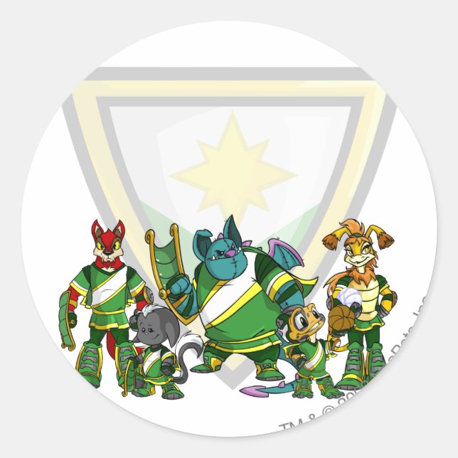 Team Brightvale Group Classic Round Sticker (Front)