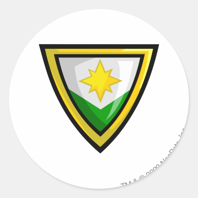 Team Brightvale Logo Classic Round Sticker (Front)