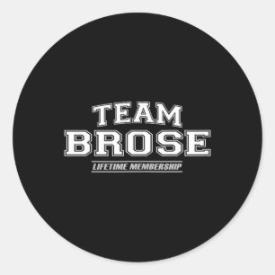 Team Brooks _ Proud Family Surname Last Name Gift Classic Round Sticker