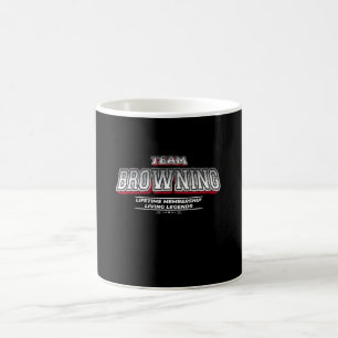 Team BROWNING Family Surname Last Name Member Coffee Mug