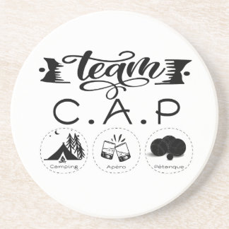 Team C.A.P Camping Apéro Pétanque Coaster