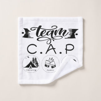 Team C.A.P Camping Apéro Pétanque Wash Cloth