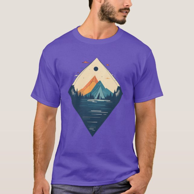 Team Camping Minimalist Adventure girl T-Shirt (Front)