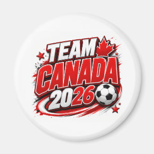 TEAM CANADA 2026 Soccer Fan Canadian Magnet