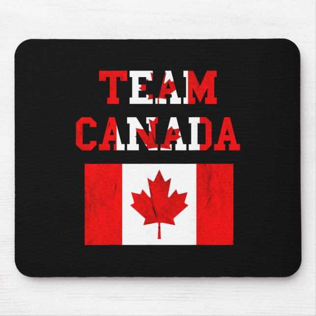 Team Canada Maple Leaf Canadian Soccer Team Canada Mouse Pad (Front)