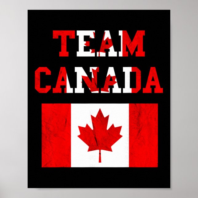 Team Canada Maple Leaf Canadian Soccer Team Canada Poster (Front)