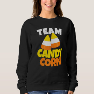Team Candy Corn Lazy Halloween Costume Sweatshirt