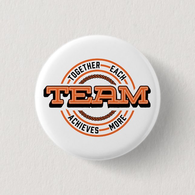 TEAM Cap 3 Cm Round Badge (Front)