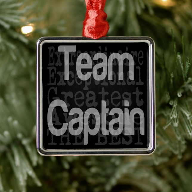 Team Captain Extraordinaire Metal Ornament (Tree)