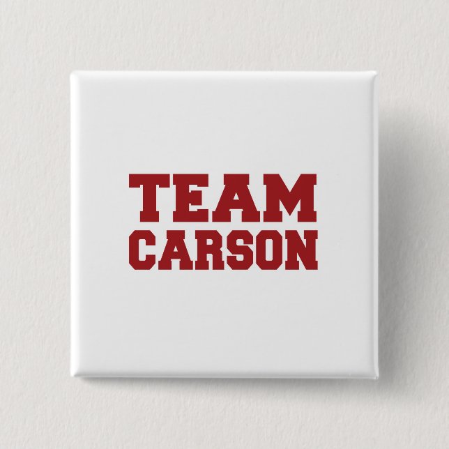 Team Carson 2016 15 Cm Square Badge (Front)