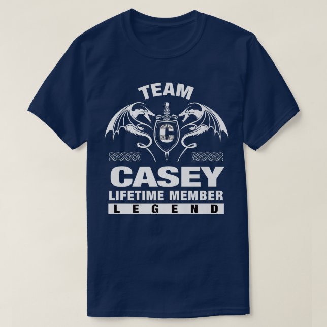 Team CASEY Lifetime Member Gifts  T-Shirt (Design Front)