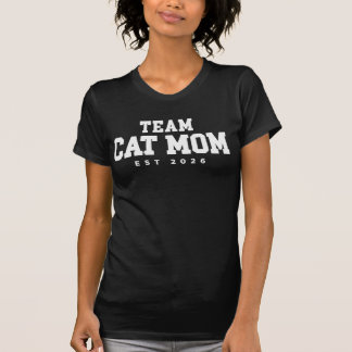 Team Cat Mum Varsity Collegiate T-Shirt