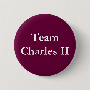 Team Charles II 6 Cm Round Badge