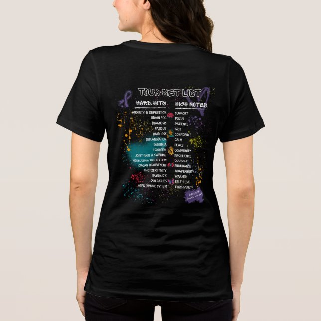 Team Cherokee Unbreakable Tour Women's Tee (Black) (Back)