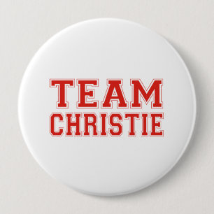 TEAM CHRISTIE 10 CM ROUND BADGE
