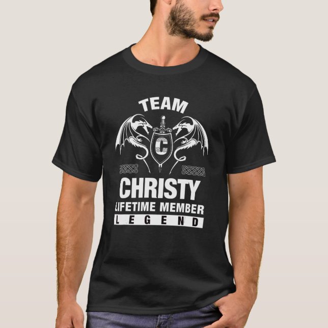 Team Christy Lifetime Member T-Shirt (Front)