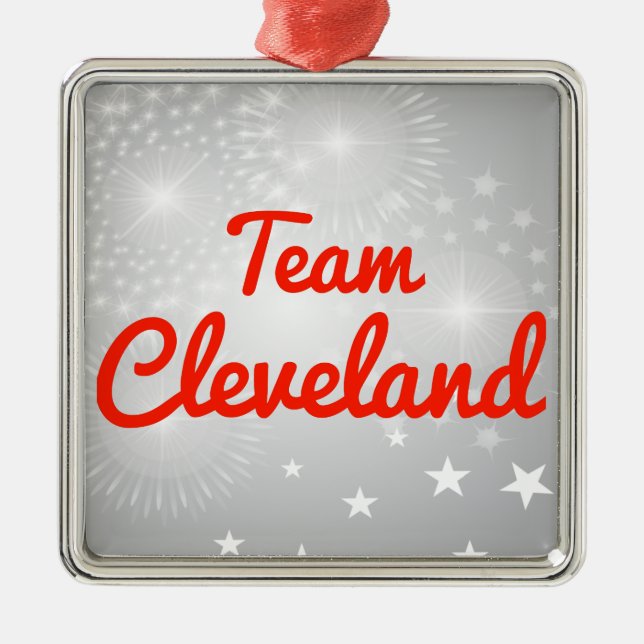 Team Cleveland Metal Ornament (Front)