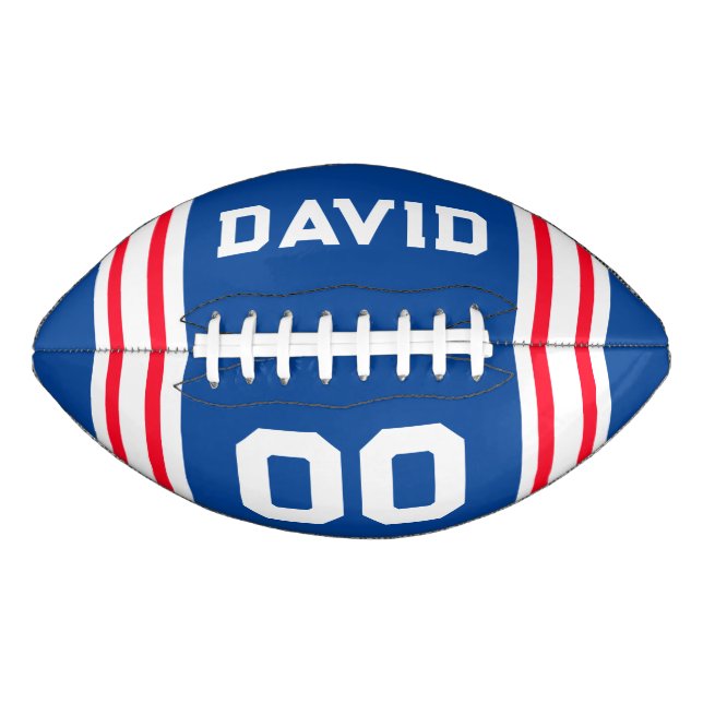 Team Colours Red White and Blue Football (Front)