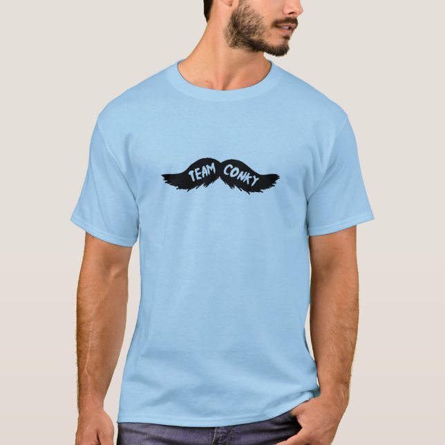 Team Conky Mustache - Tshirt (Front)