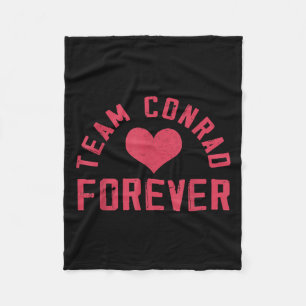 Team Conrad Retro Forever Vintage Fleece Blanket