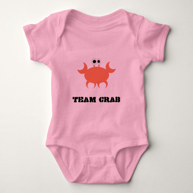 TEAM CRAB CRABLET ROMPER BABY BODYSUIT (Front)
