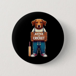 Team Cricket 6 Cm Round Badge